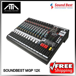 มิกเซอร์ SoundBest MGP 12X มิกซาวด์เบส เครื่องผสมสัญญาณเสียง 12 ช่อง