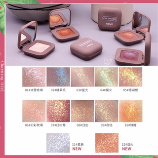 Novoโนโวอายแชโดว์ Eyeshadow เนื้อกลิตเตอร์ ประกายเงาวิ้ง