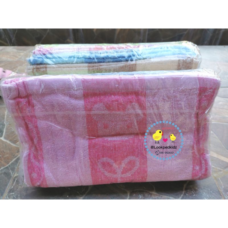 ผ้าขนหนูเช็ดผม ขนาด 13x28 นิ้ว (12ผืน)