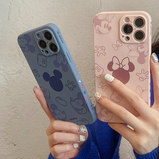 ดิสนีย์ สำหรับ เคสไอโฟน 13 มิกกี้เมาส์ การ์ตูนซิลิโคนครอบเคส เคสไอโฟน 11 PRO 12 PRO MAX SE3 SE XR 8 11 12 PRO 13 Pro MAX One Piece ตำแหน่งรูที่แม่นยำ แถบข้าเคสง เคสไอโฟน 7 PLUS X 11 PRO MAX XS MAX เคสไอโฟน 8 PLUS 7 XS 12 13 PRO เคสกันกระแทก