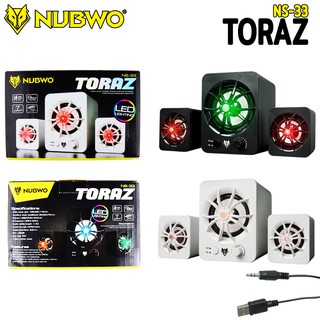 NUBWO Speaker TORAZ NS-33 ดำ ขาว