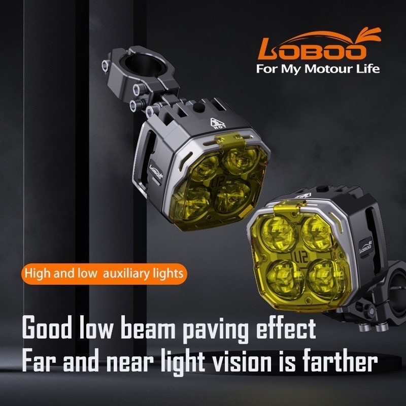 ไฟสปอร์ตไลท์ LED LOBOO L12 Pro 160W ติดรถมอเตอร์ไซค์