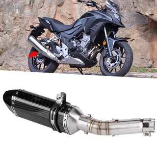 ระบบท่อไอเสียกับ Db Killer + ท่อกลางเหมาะสําหรับ Honda Cbr500R Cb500F Cb500X 2013-2015