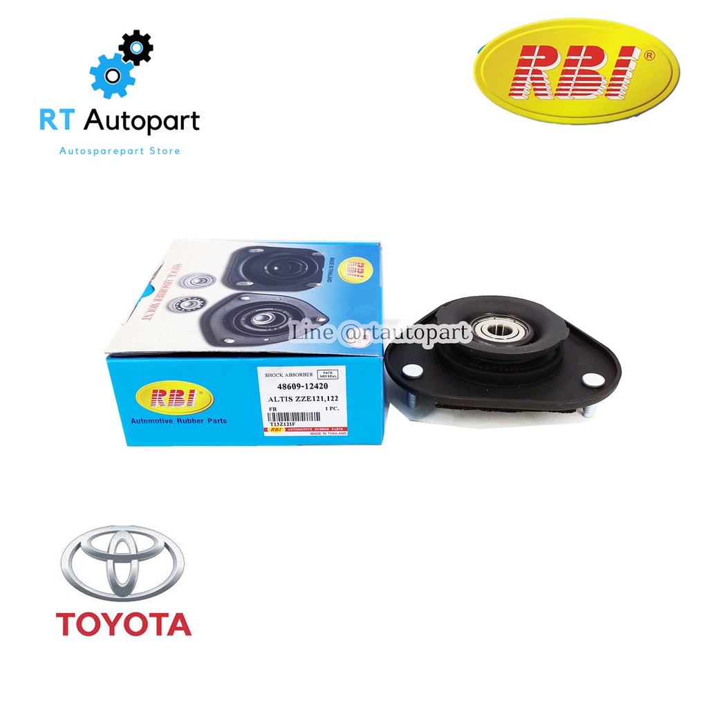 RBI เบ้าโช้คหน้า Toyota Altis Gen1 ZZE121 ปี01-07 **มีลูกปืนในตัวเบ้า** / เบ้าโช้ค