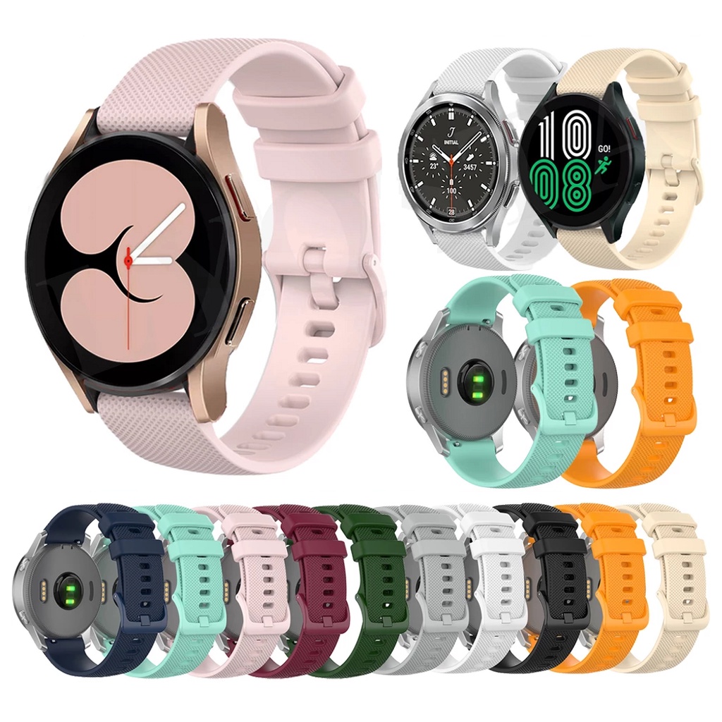 สาย Samsung Galaxy Watch 4 Strap 20mm 22mm Soft Silicone Galaxy Watch 4