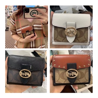 กระเป๋าสตางค์ Coach  กระเป๋าผู้หญิง 6791 7250 Georgie Wallet Carriage Round Label