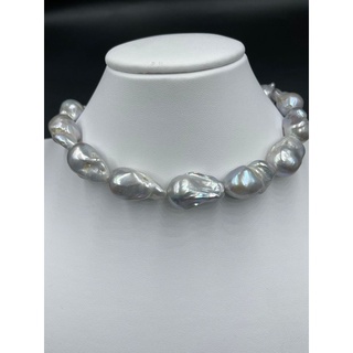 greyish silver color pearl สีเทามุกสีเงิน