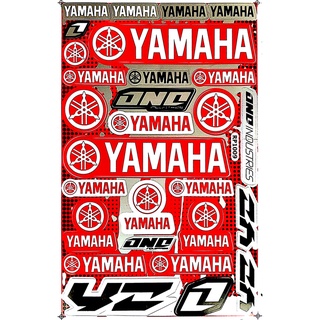 สติกเกอร์ติดรถสุดฮิต YAMAHA YD โลโก้ สติกเกอร์ชุดแต่ง รถมอเตอร์ไซค์ บิ๊กไบค์ รถยนต์ เนื้อPVC เคลือบเงา กันน้ำ กันแดด