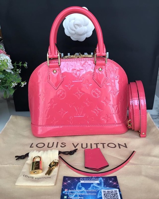 LV Alma BB Vernis สี Rose Litchi DC14