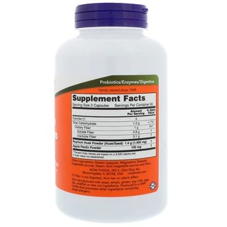 พร้อมส่ง!!! Now Foods, Psyllium Husk Caps, 700 mg, 180 Capsules