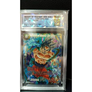 DRAGON BALL SUPER CARD GAME Height of Mastery Son Goku SPR SQC 9.5