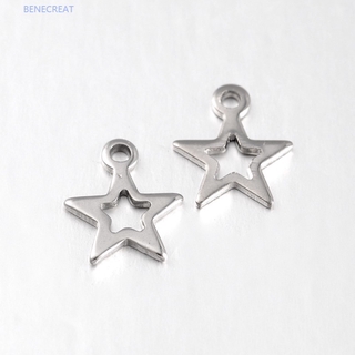 CHARMS Benecreat 20 ชิ้น 304 สแตนเลสสตาร์เสนต์ 10X8 X 1 มม .