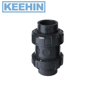 ดับเบิ้ลยูเนี่ยนเช็ควาล์ว เกลียว 1 1/4 WF D/U Check Valve(UPVC)BSPT เกลียว 1 1/4 WF