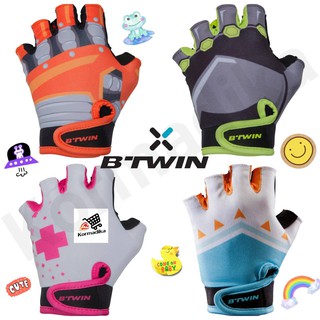 ถุงมือปั่นจักรยานเด็ก ถุงมือเด็ก Kids Fingerless Cycling Gloves ถุงมือปั่นจักรยานแบบไม่มีนิ้วสำหรับเด็ก