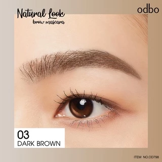 ♦️ของแท้·ส่งด่วน·ถูก♦️Odbo Natural Look Brow Masacara #OD798 : โอดีบีโอ มาสคาร่า คิ้ว ที่ปัดคิ้ว x 1 ชิ้น dayse
