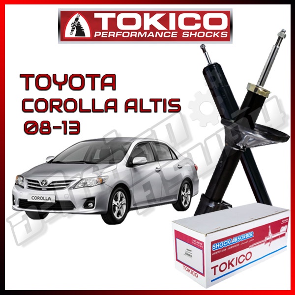 โช๊คอัพ TOKICO สำหรับ TOYOTA COROLLA ALTIS / ZRE142,CNG, '2008-2013