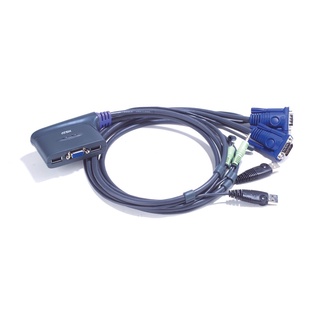 CS62U KVM Cable Switches 2-Port USB VGA Audio Aten