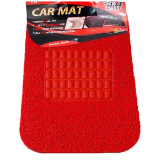 พรมใยไวนิล แดง 5 ผืน/แพ็ค DIFF B-12 พรมเช็ดเท้า Red vinyl fiber carpet 5 pieces/pack DIFF B-12