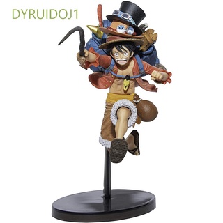 Dyruidoj1 โมเดลฟิกเกอร์ Luffy Luffy Luffy Luffy Miniature Portgas D Ace Sabo Anime ของเล่นสําหรับเด็ก