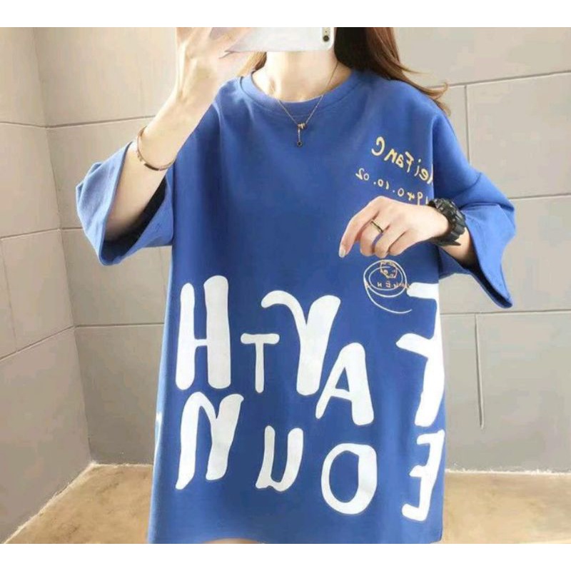 chaochao shop เสื้อยืดแฟชั่นผู้หญิงลายทางแขนสั้นคอกลม เนื้อผ้าดีใส่สบาย! New Fashion women's #HAN SY