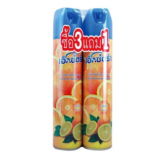 เอ็กซ์ตร้า สเปร์ยดับกลิ่น กลิ่นส้ม ขนาด300 มล.แพ็ค3 ขวด. Extra Spray Orange Scent Deodorant Size 300 ml. Pack of 3.