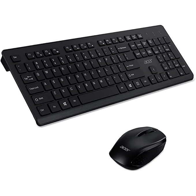 Acer Mouse + Keyboard Wireless ชุดคีย์บอร์ดและเมาส์ไร้สาย(Black)