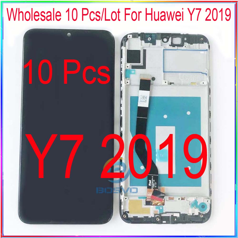 Wholesale 10 Pieces/Lot for Huawei Y7 2019 LCD screen display Y7 Pro and Y7 Prime 2019 with touch assembly