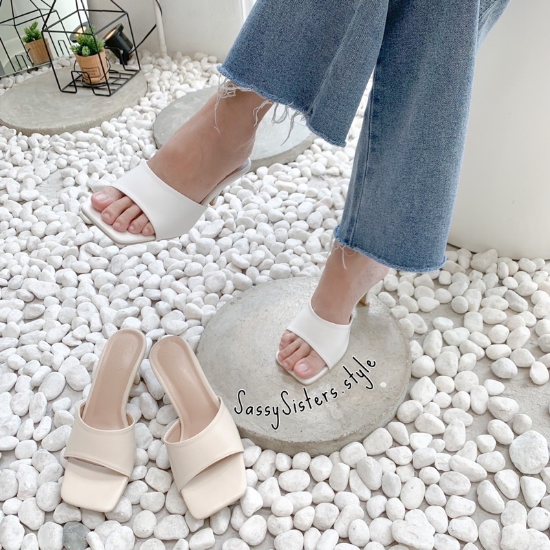 SP-04 [มีกล่องให้] สูง3นิ้ว รองเท้าส้นสูงแฟชั่นผู้หญิง รองเท้าส้นเข็ม