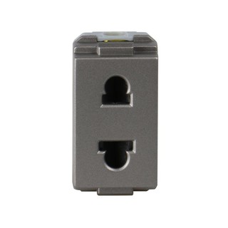 เต้ารับเดี่ยว 2 ขากลมแบน HACO TJ W8416U-MSB SINGLE SOCKETS 2P TJ W8416U MSB HACO