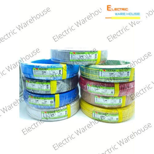 ***(ตัดขาย 10เมตร)*** สายไฟ THW 6mm ยาซากิ