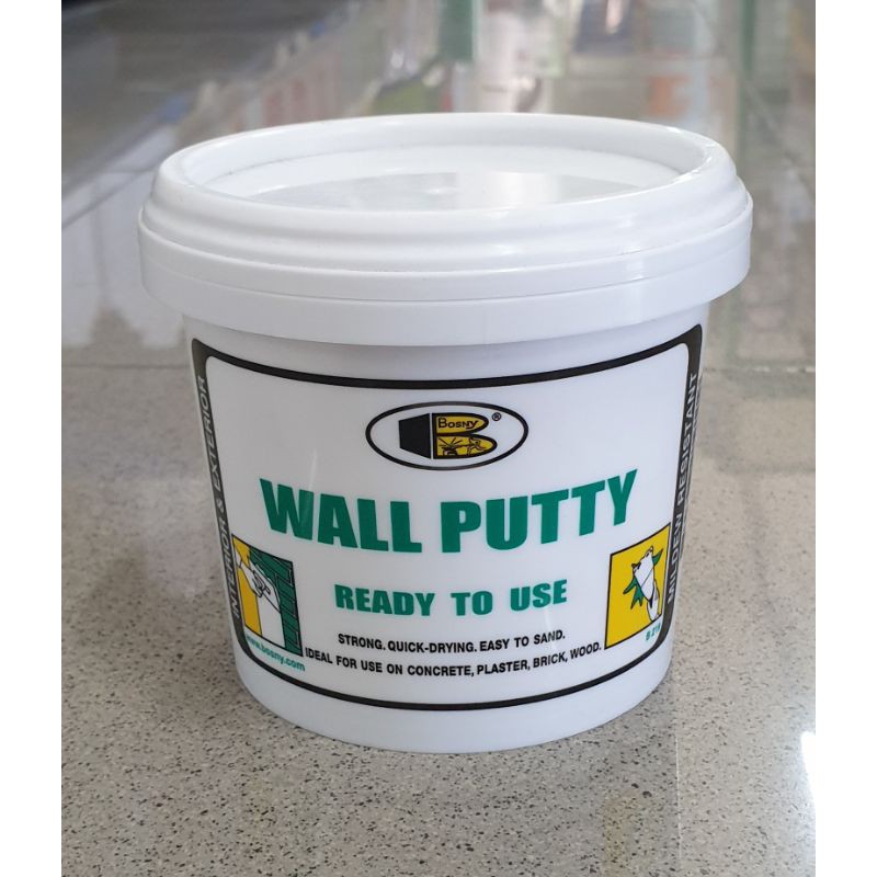 Bosny Wall Putty สีโป้ว ซ่อมผนัง ซ่อมรอยแตกร้าว BOSNY Wall Putty B219 บอสนี่ โป้วกำแพง สีโป๊ขนาด 0.5 กก