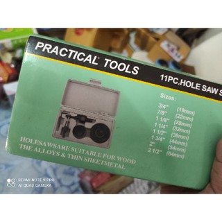 practical tools 11pc.hole อุปกรณ์ช่าง เครื่องมือช่าง