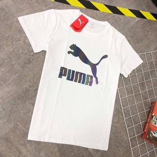 เสื้อยืด Puma เสื้อยืดพูม่า ต้นฉบับ Puma แขนสั้นในช่วงฤดูร้อนปี 2020 ใหม่ที่มีสีสันสะท้อนแสงผลการออกแบบบุคลิกภาพออกจากถน