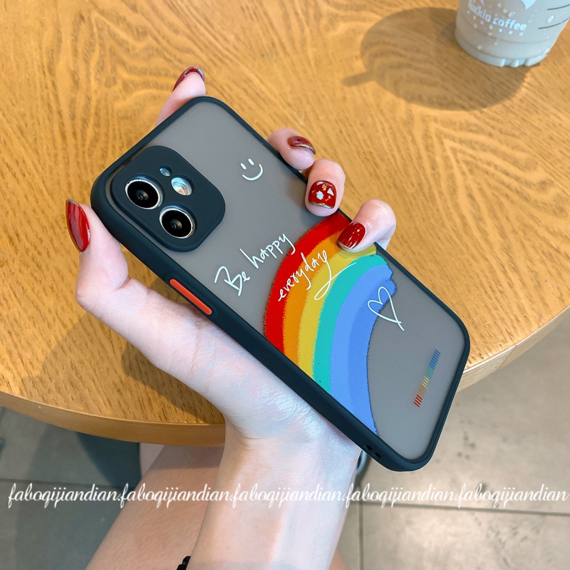 เคส Huawei Y7A Y7P Y6P Y5P Y8P Y6S Y9 Prime Y7 2019 2020 Soft Case Phone Casing Camera Lens Protector Full Cover simple Rainbow Silicone Cases uPoS เคสมือถือ case กันกระแทก