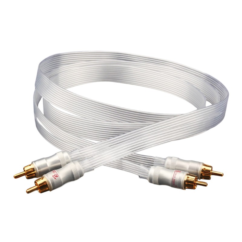 2J` Single Crystal Copper OCC Silver-plated 0.5m Signal Line HIFI Audio ...