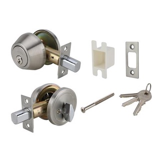 FREE HOME กุญแจลิ้นตาย HAFELE 489.10.500 สีสเตนเลส กุญแจ Deadbolt ลูกบิดประตู กลอนประตู ลูกบิดกลอนประตู