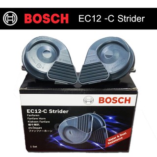 BOSCH เเท้เเตรรถยนต์ และ จักรยานยนต์ บ๊อช EC12-C STRIDER วัสดุคุณภาพสูง เสียงดี ทนทาน