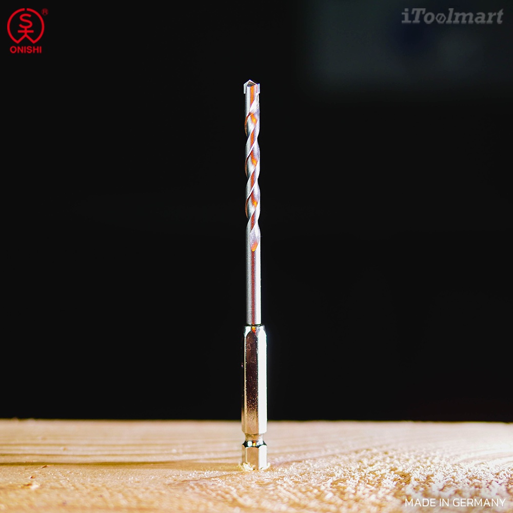 ONISHI ดอกสว่านเจาะคอนกรีต ก้าน HEX No.24 Hex Shank Concrete Drill Bits/ชุด 5ดอก 4.5/5.5/6.0/6.5/7.5 - รูปที่ 3