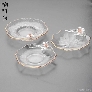 [Glacier Glass Coaster] [ฉนวนกันความร้อน กันลวก] ที่วางแก้ว ที่รองแก้วชา สไตล์ญี่ปุ่น พิธีชงชา ลายค้อน