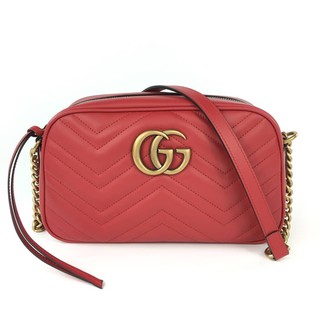 koy888_lv กระเป๋าNew Gucci marmont red 24 cm. 24x14x7 cm