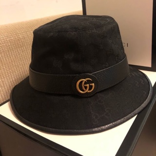 New Gucci fedora bucket hat สีดำ sz L (59cm)