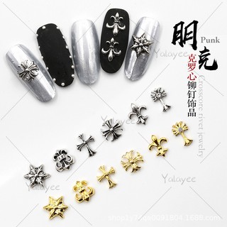 Yalayee [Manicure Accessories] の หมุดโลหะ รูปหัวใจ สไตล์พังก์ เรโทร เครื่องประดับ✝