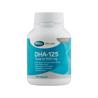 Mega We Care DHA - 125 Tuna Oil 500 mg. บำรุงสมองและสายตา