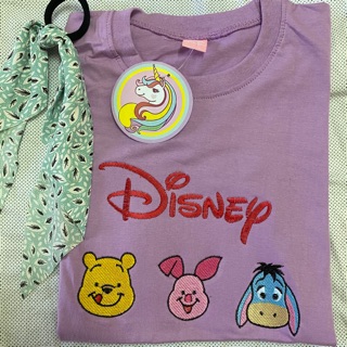 พร้อมส่ง !! เสื้อยืด เสื้อแก๊ง Disney 3 สหาย เสื้อยืดลายการ์ตูน เสื้อยืดราคาถูก