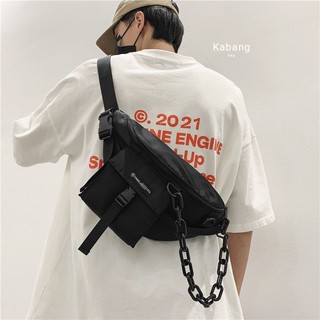 🛹กระเป๋าคาดอก คาดเอว Dark Wafer belt bag🕶️ สายสตรีทขี่สเก็ต ความเท่มาวินแน่นอน ใช้ได้ทั้งหญิงและชาย หรือเป็นคู่