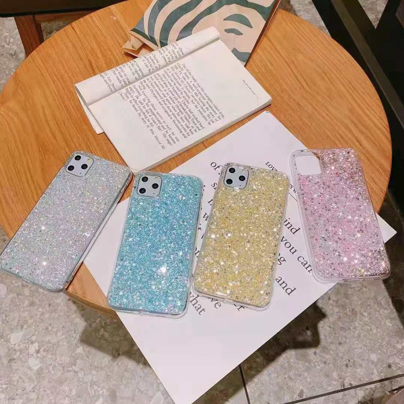 Sequined TPU Soft Shell เคสโทรศัพท์ VIVO Y72 V21 V21E V20SE Y17/Y15/Y12 Y12i Y11 Y70S V19 X60 X60Pro V15pro