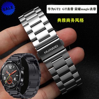 ของแท้ สายนาฬิกาข้อมือ สเตนเลส โลหะ 22 มม. สําหรับ Huawei watch3 3/4pro GT2 46 มม. GT2 Pro GT3 46 มม. GT2E GT Huawei runner 2pro honor Magic2 46 มม.