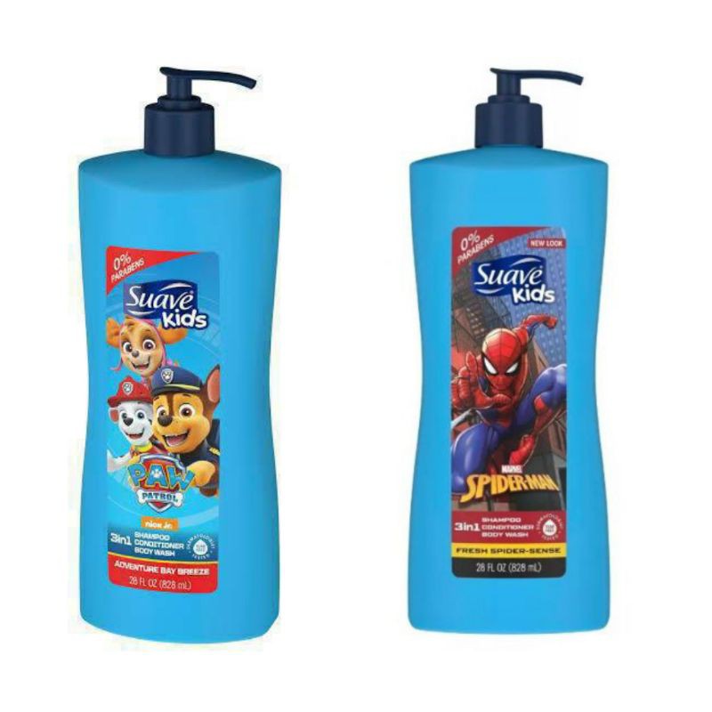 Suave Kids 3-in-1 Shampoo, Conditioner & Body Wash