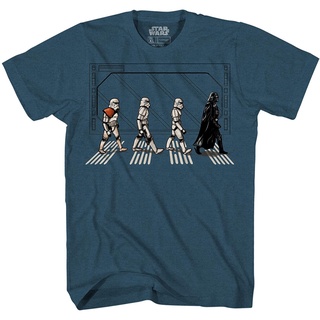 ผ้าฝ้ายแท้โดนั์ ดั๊ก เสื้อยืดถักฤดูร้อน Star Wars Death Star Road Stormtrooper Crossing Mens T-Shirt Donald Duck Short s