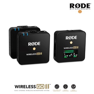 Rode Wireless GO II 2-Person Compact Digital Wireless Microphone SystemRecorder (ประกันศูนย์ 1 ปี)